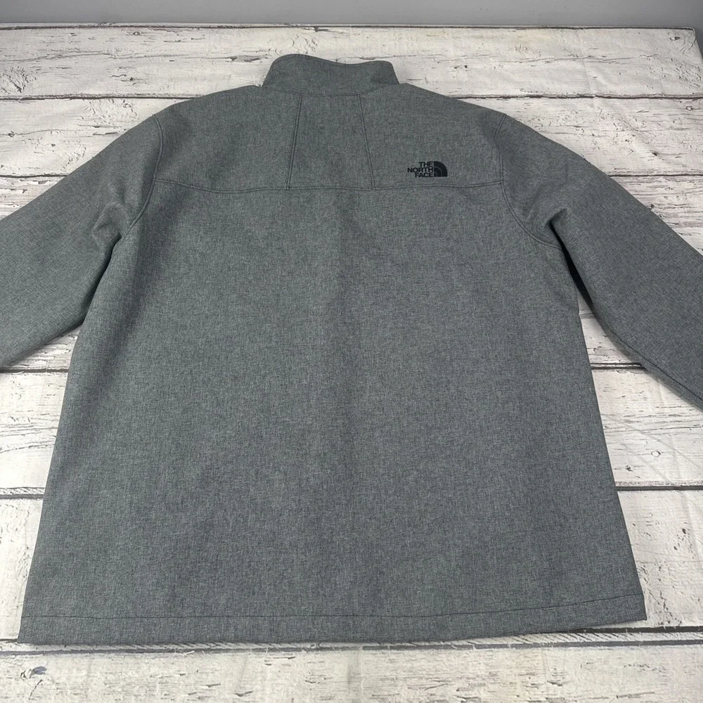 Mens XL The North Face Gray Full Zip Up Jacket Amazon Logo On Arm